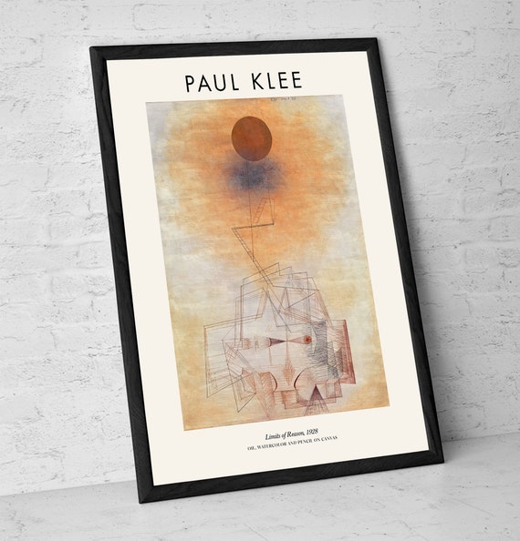 Paul Klee、ABSTRACT、海外版超希少レゾネ、新品額付 Paul Klee Art Print: Limits of Reason, Modern Abstract Art - Etsy