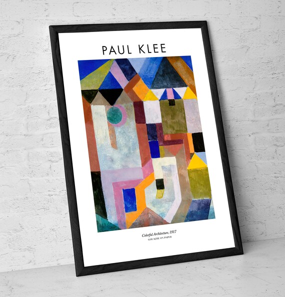 Paul Klee Print: Colorful Architecture, Abstract Geometric Art - Etsy