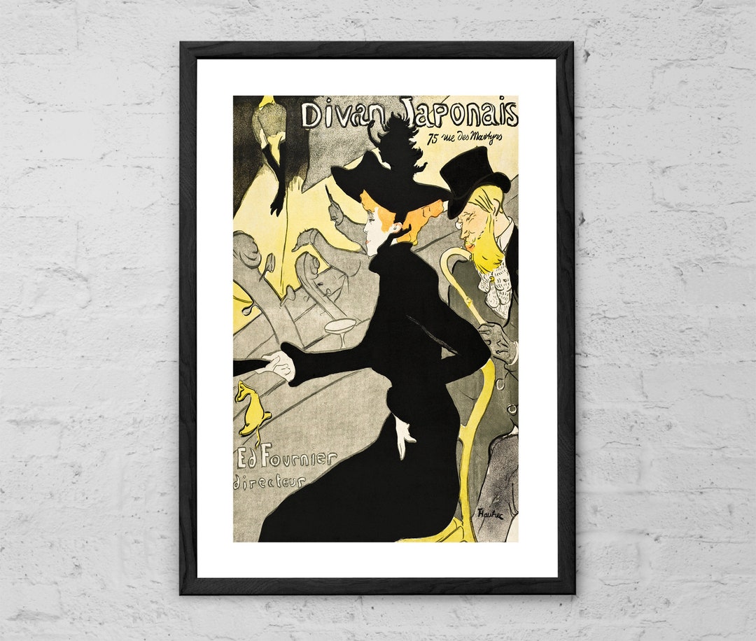 Divan Japonais - Toulouse-lautrec - French Vintage Art Print - Etsy