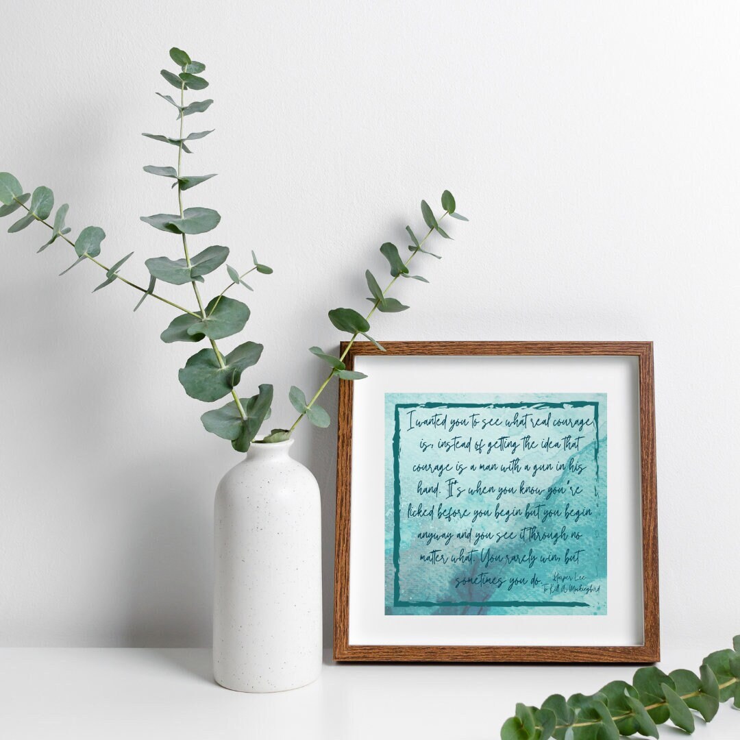 Harper Lee Book Quote Gallery Wall Art Digital Download Etsy