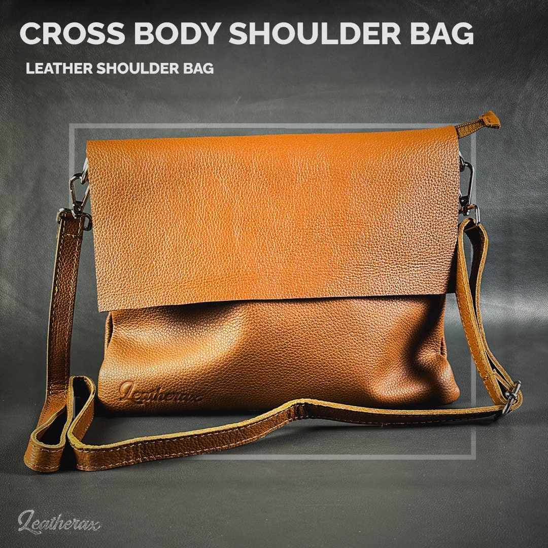 Leather Crossbody Bag, Leather Luxury Shoulder Handbag