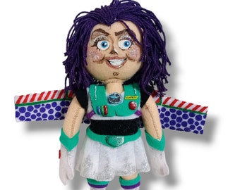 Lady Buzz Lightyear Doll - Handmade
