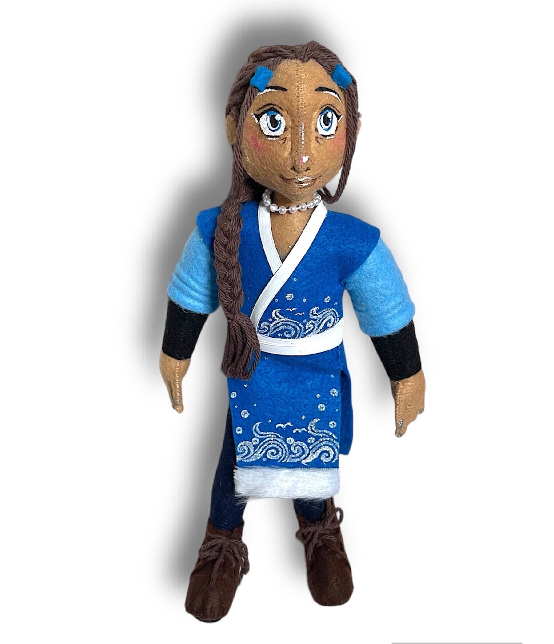 Katara Inspired Water Bender Doll - Handmade