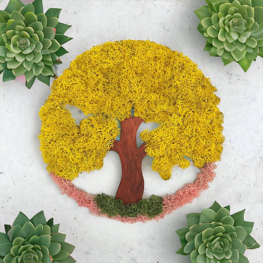 Moss Wall Art Moss Wall Decor Preserved Moss Art Framed Moss Wall Sets ...
