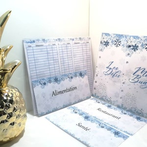Kit "Hiver" enveloppe budget  classeur  A6