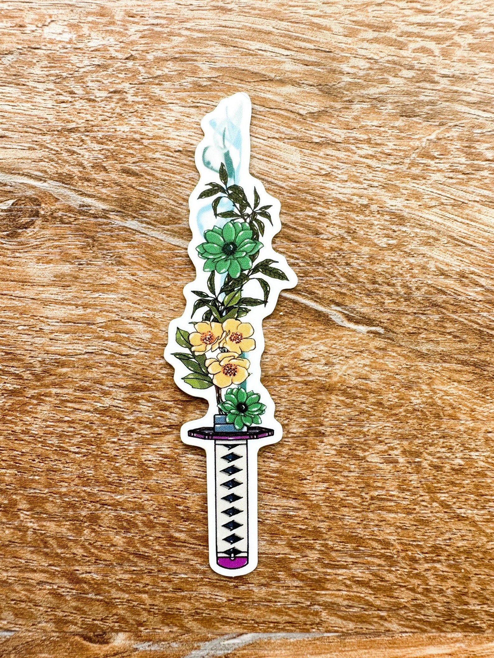 Nichirin Sword Floral Stickers - Multiple Designs Available - Etsy