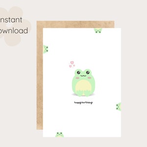 frog birthday card