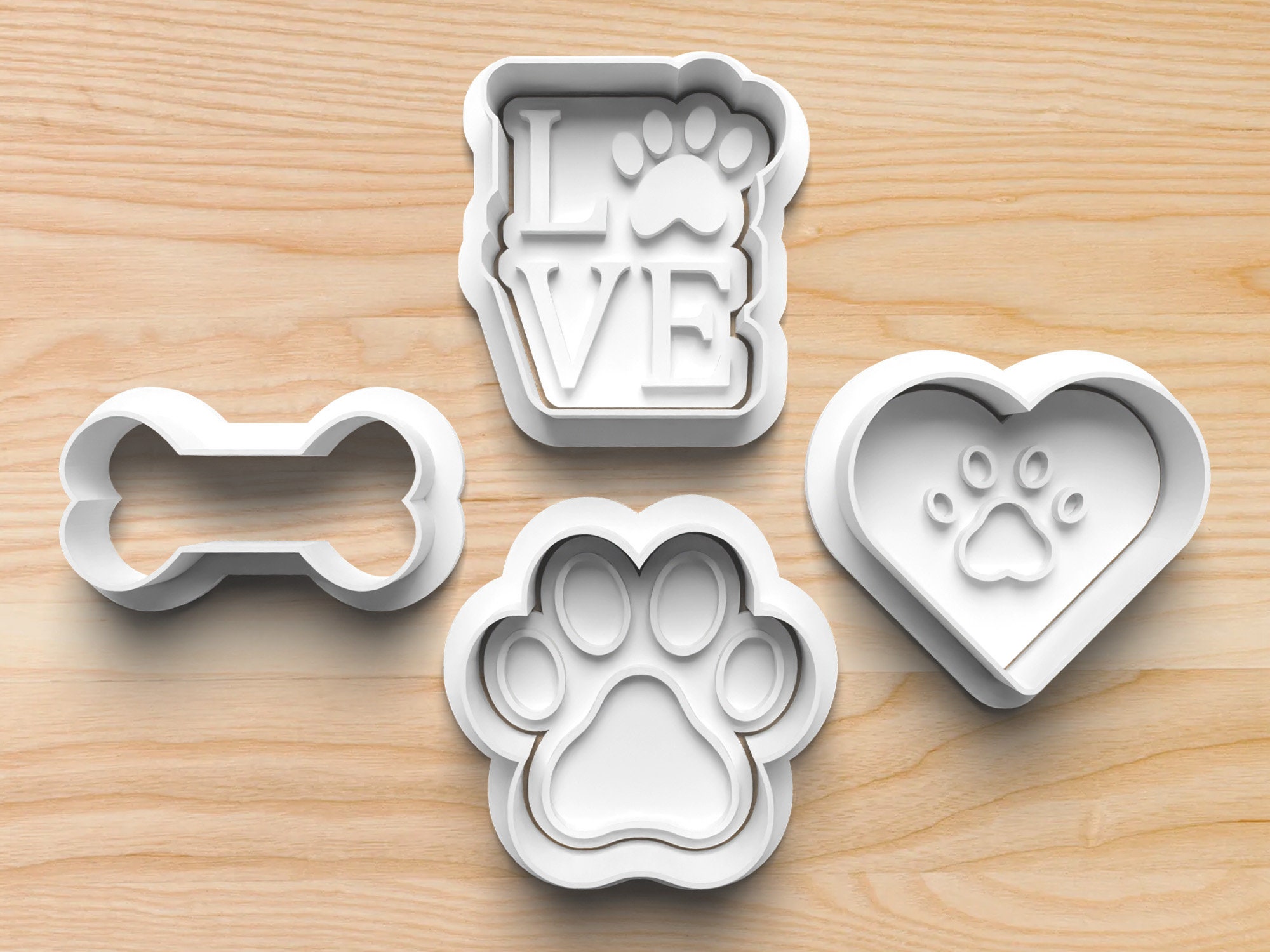 Custom Dog Treat Mold Personalized Dog Biscuit Silicone Mold With Your Dog's  Name Dog Lover's Gift 