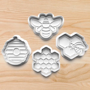 Bee Cookie Cutters || Honeybee Cookie Cutters || Beehive Cookie Cutter || Honeycomb Cookie Cutters || Insect Cookie Cutter