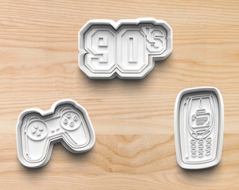 90s Cookie Cutters || Nineties Cookie Cutters || Game Controller Cookie Cutter || Cell Phone Cookie Cutter || 90s Kids Cookie Cutters