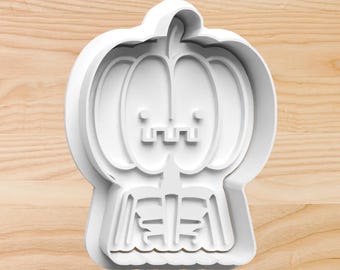 Wizard Pumpkin Cookie Cutter & Stamp: Halloween Baking (3 inch)