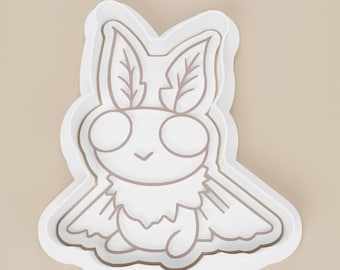 Mothman Sitting Cookie Cutter, Urban Legend, PLA Plastic