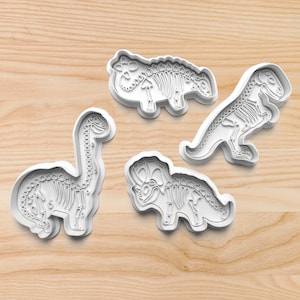 Dinosaur Fossil Cookie Cutters || Animal Cookie Cutters || Dinosaur Bones Cookie Cutters || T-Rex Cookie Cutter || Dinosaur Cookie Cutters