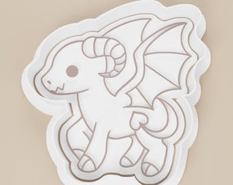 Jersey Devil Cookie Cutter, Winged Cryptid, PLA Plastic