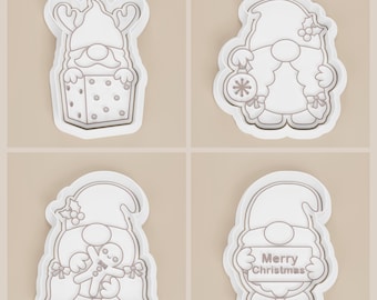 Gnome Christmas Cookie Cutter Set