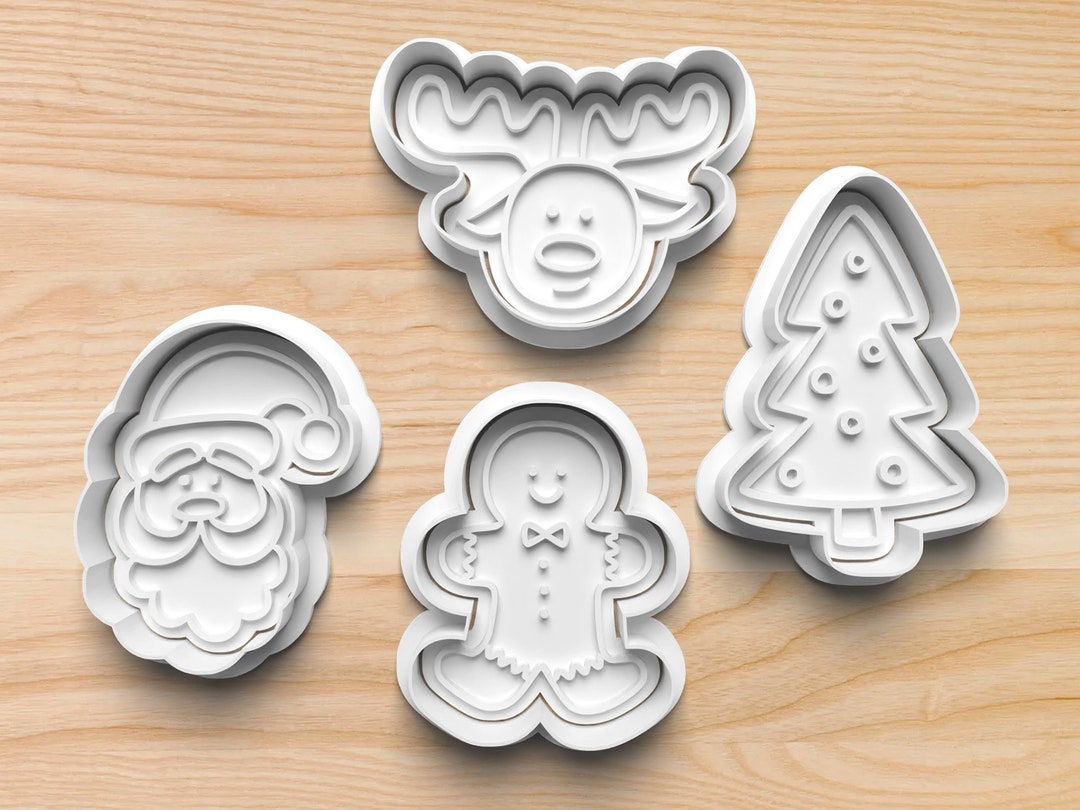 Cute Christmas Cookie Cutters Reindeer Cookie Cutter Santa Claus Cookie
