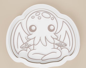 Cthulhu Cookie Cutter, Cosmic Horror, PLA Plastic