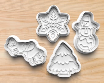 Christmas Cookie Cutters || Winter Mitten Cookie Cutter || Christmas Tree Cookie Cutter || Snowflake Cookie Cutter || Holiday Cookie Cutters