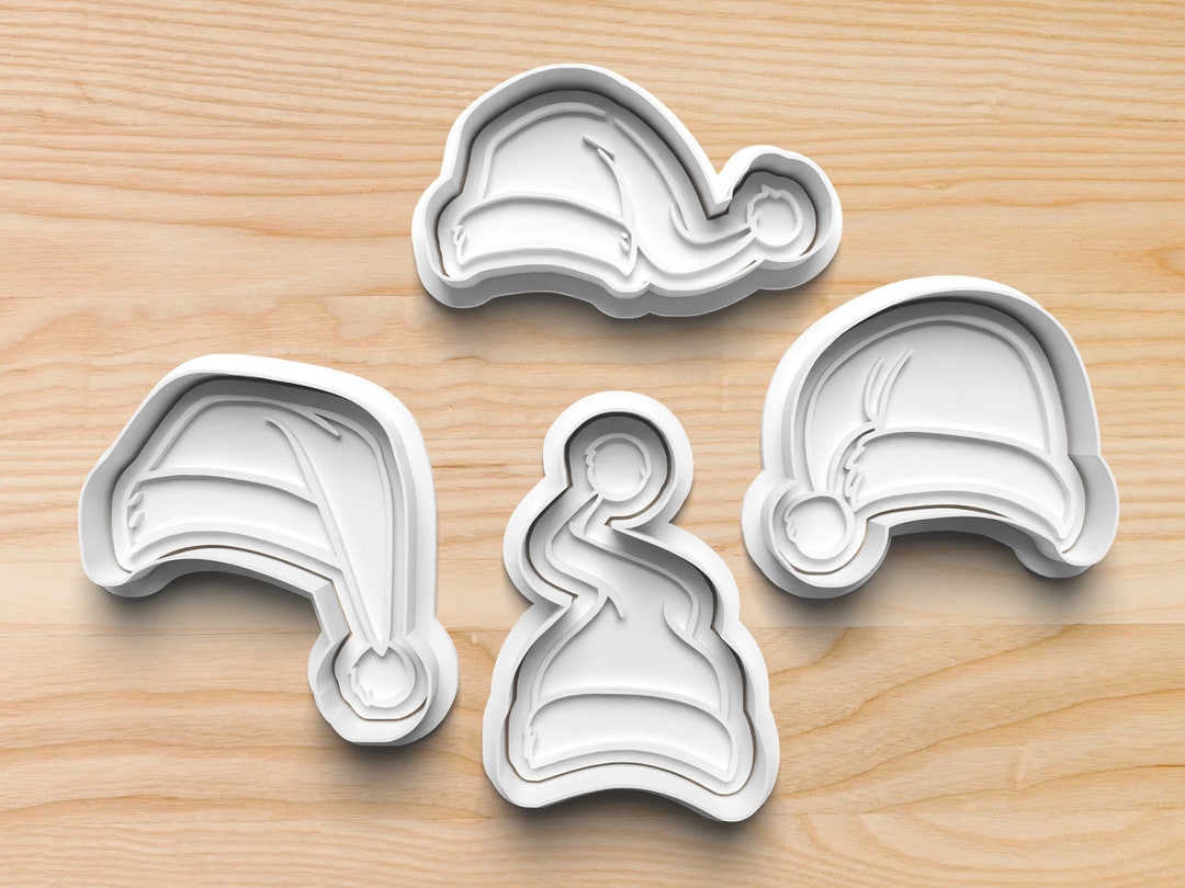 Christmas Hats Cookie Cutters Santa Hat Cookie Cutters Etsy