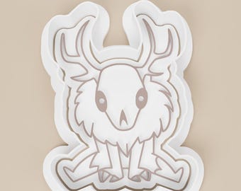 Wendigo Sitting Cookie Cutter, Winter Cryptid, PLA Plastic