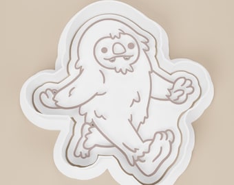Bigfoot Cookie Cutter, Forest Cryptid, PLA Plastic