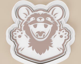 Screaming Opossum Cookie Cutter Funny Possum Meme Gift Woodland Animal