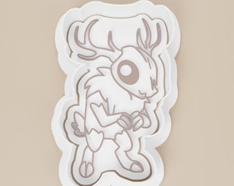 Wendigo Standing Cookie Cutter, Winter Cryptid, PLA Plastic
