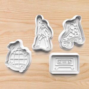 Disco Cookie Cutter Set – 1970s Party Cookie Mold for Dance Theme Birthdays, Retro Treats, Roller Rink or Music Bakes