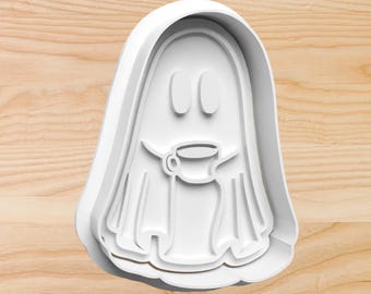 Tea Ghost Cookie Cutter: Halloween Fall Baking Stamp
