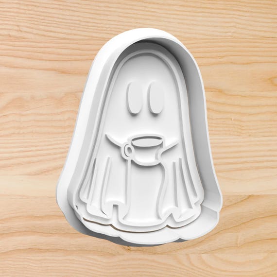 Tea Ghost Cookie Cutter: Halloween Fall Baking Stamp