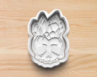 Gothic Skull Cookie Cutter & Stamp
