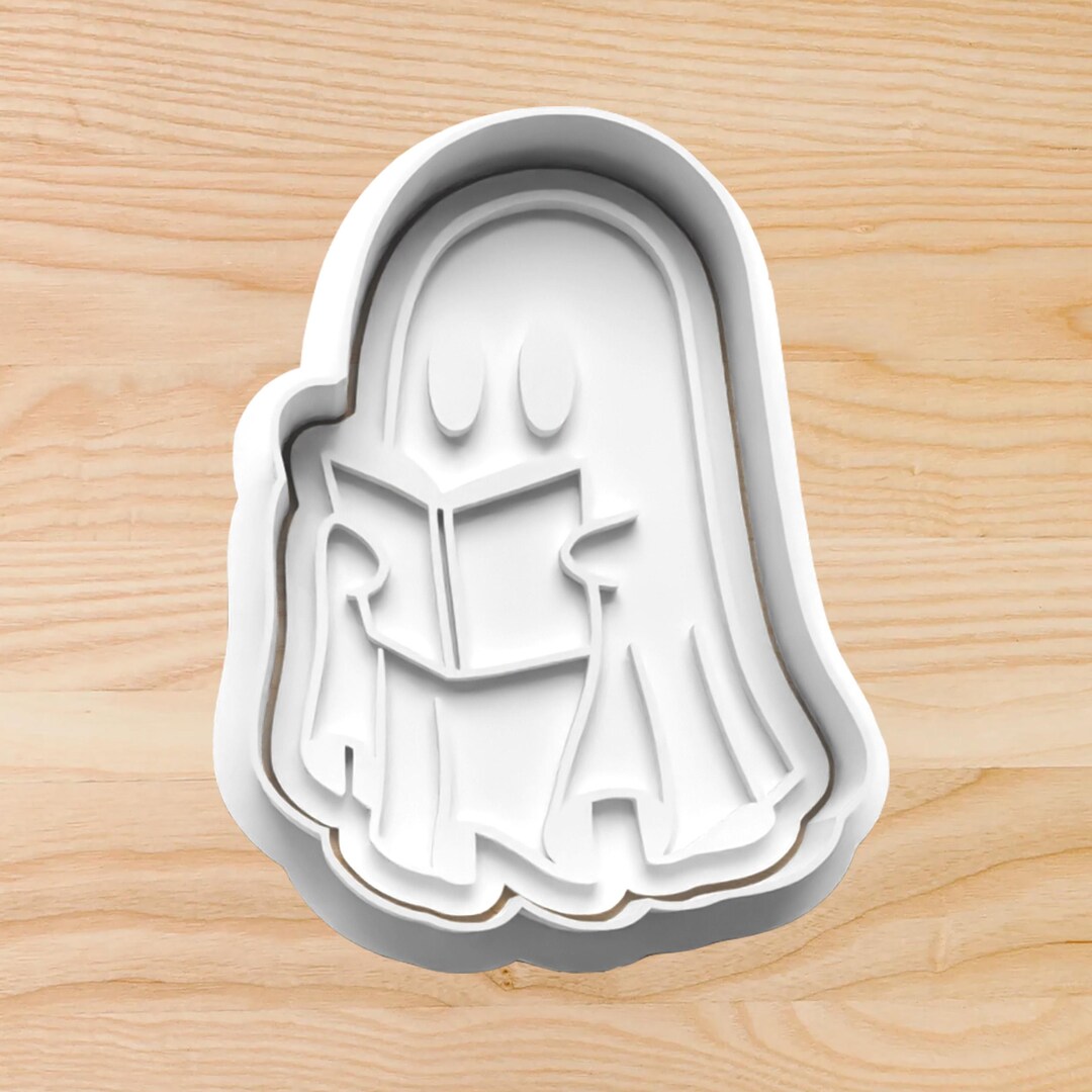 Reading Ghost Cookie Cutter: Spooky Book Lover Halloween Baking - Etsy