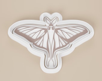 Luna Moth Cookie Cutter & Stamp | Celestial Insect Shape