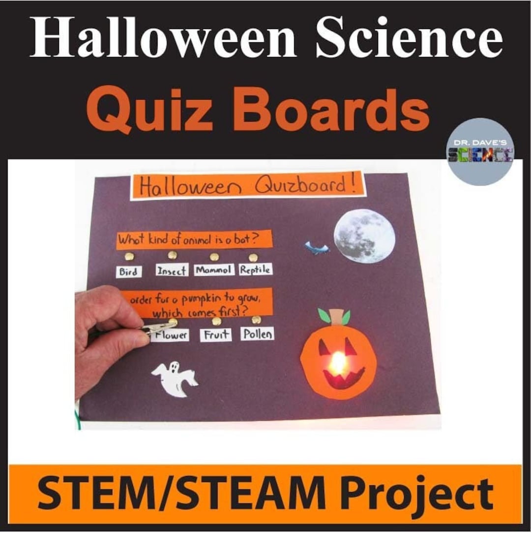 Halloween Science Activity STEM Project Quizboards - Etsy