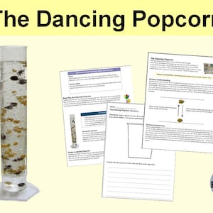 沈むか浮くかのアクティビティ 踊るポップコーンレーズン