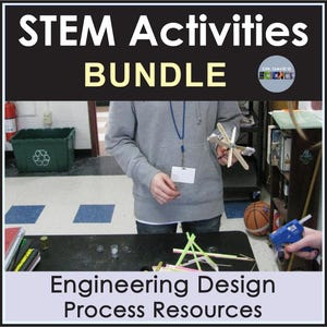 STEM Activities Challenge Engineering Design Process Worksheets STEAM Homeschool Bundle