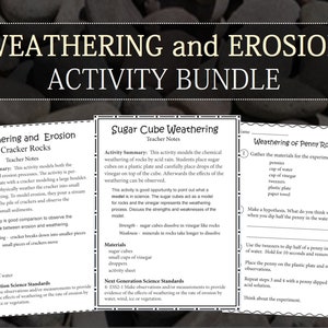 Weathering and Erosion Activities