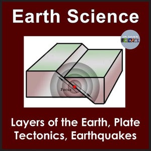 Earth Science Curriculum Earthquake Activity BUNDLE Worksheets