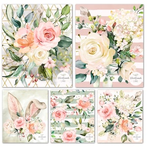 5 Pack Swedish Dish Cloths Blossom Collection