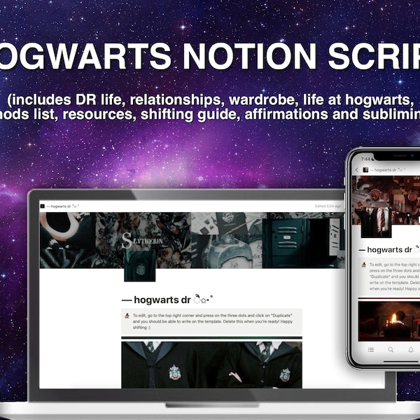 Hogwarts Reality Shifting Notion Script
