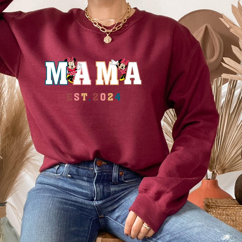 Mama Est 2024 Shirt, Mama Shirt, Mothers Day Gift for New Mom Gift
