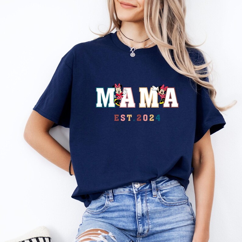 Mama Est 2024 Shirt, Mama Shirt, Mothers Day Gift for New Mom Gift