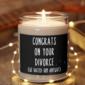 Custom Him/Her Funny Divorce Gift Candle, Just Divorced Gift, Congrats on your Divorce, Divorced Gift, Funny Candle, Divorce Gift Idea
