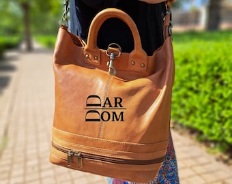 Leather tote Bag, Crossbody and Shoulder Bag, Handbag for women