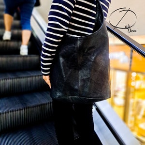 Bolso de piel, bolso de hombro, regalo para ella
