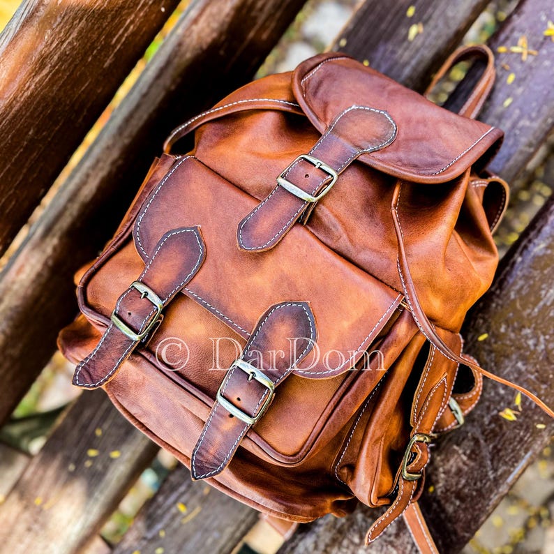 DarDomShop Leather Backpack