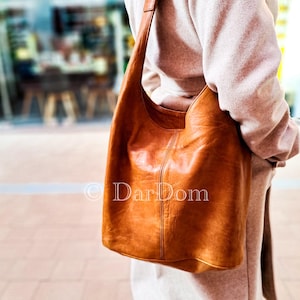 Ledertaschen für Damen, Einkaufstasche mit Reißverschluss, Ledertasche