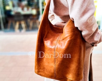 Shoulder  leather bag for women wit 3 colors available, Hobo bag