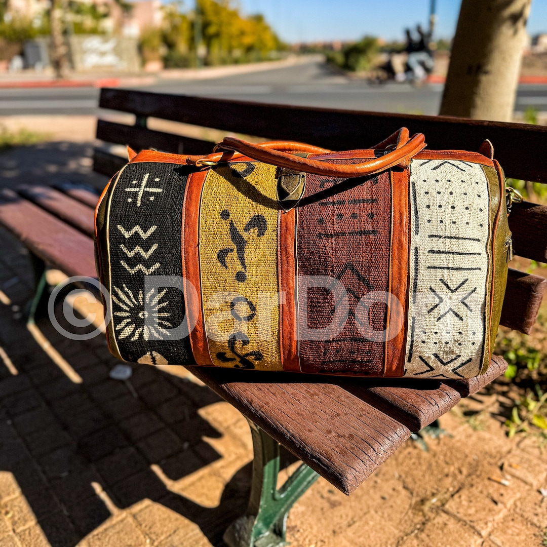 African Duffel Bag, African Travel Bag, Weekend Bag Etsy