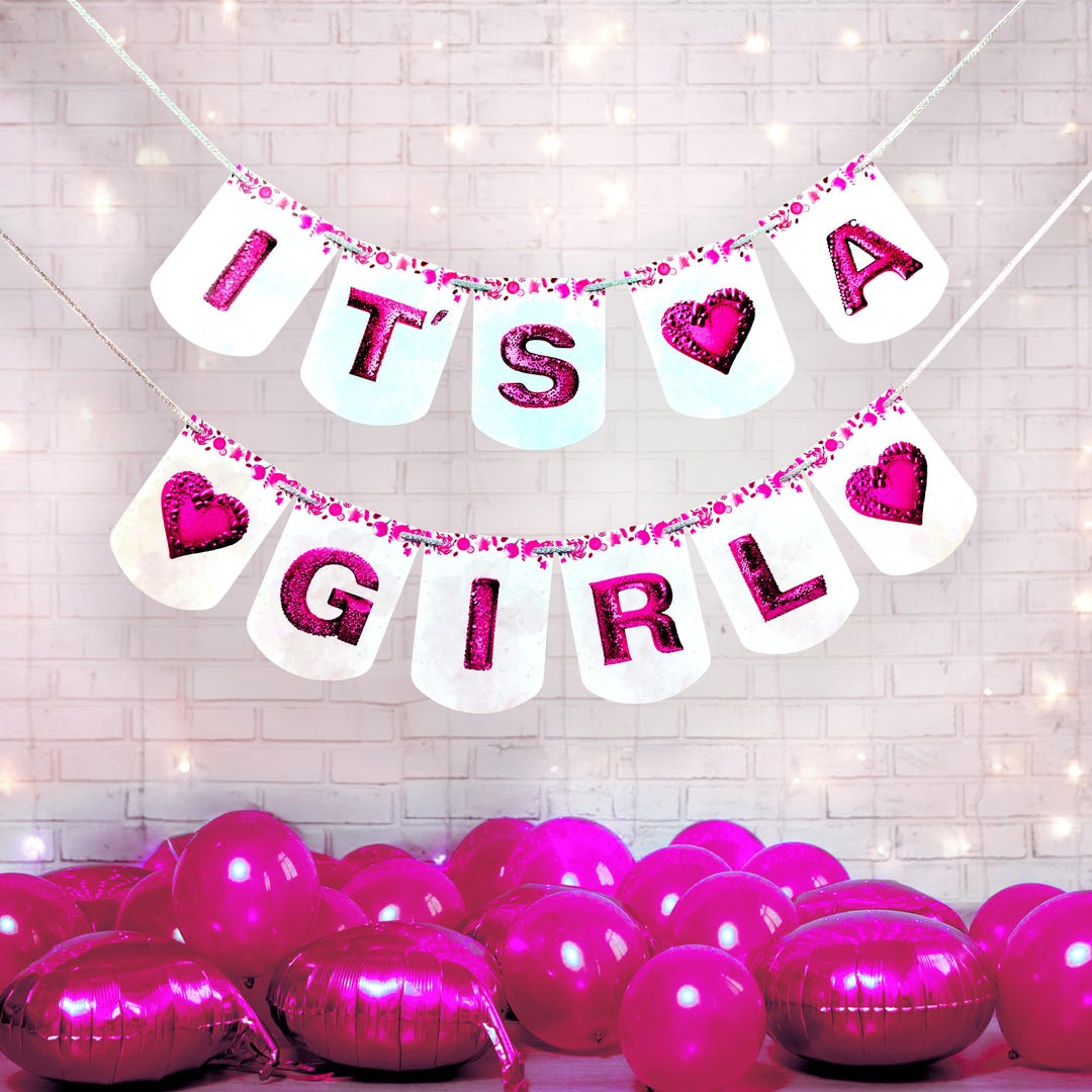 RoadSea 'It's A Girl' Gartenflagge – 30,5 X 50,8 Cm, Doppelseitig Für Gender Reveal & Babyparty
